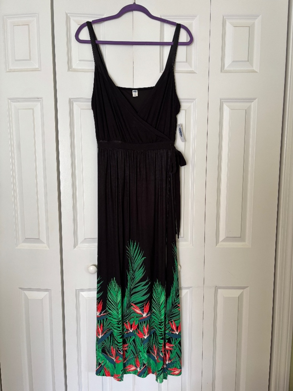 NWT Old Navy Faux Wrap Maxi Dress - LG Petite NWT Tropical Boho Sundress Floral